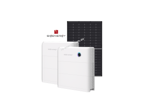Large off-grid solar system with dual 8kW inverters, up to 30kW solar array, and 32kWh battery bank on a rural Victorian property.