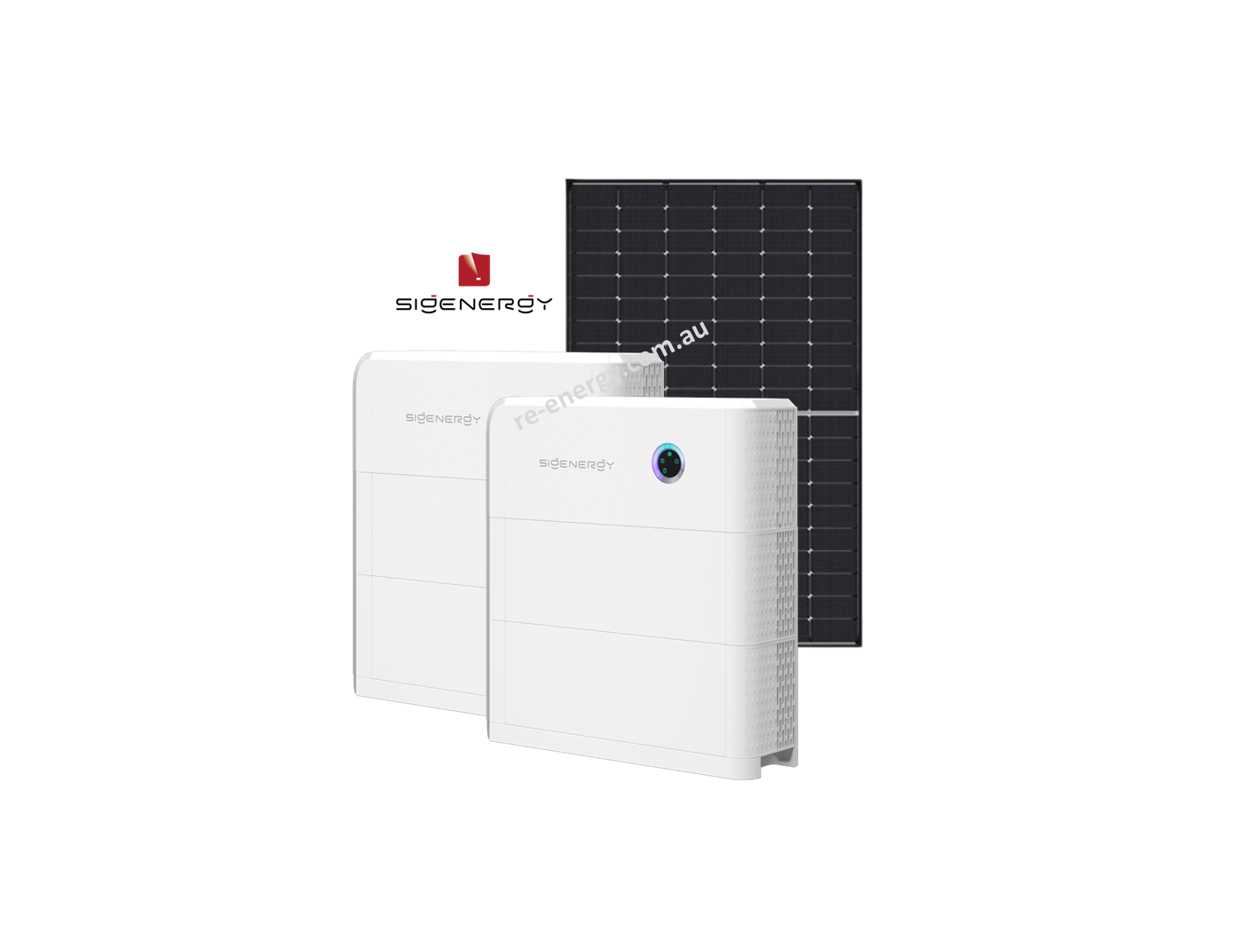 Large off-grid solar system with dual 8kW inverters, up to 30kW solar array, and 32kWh battery bank on a rural Victorian property.