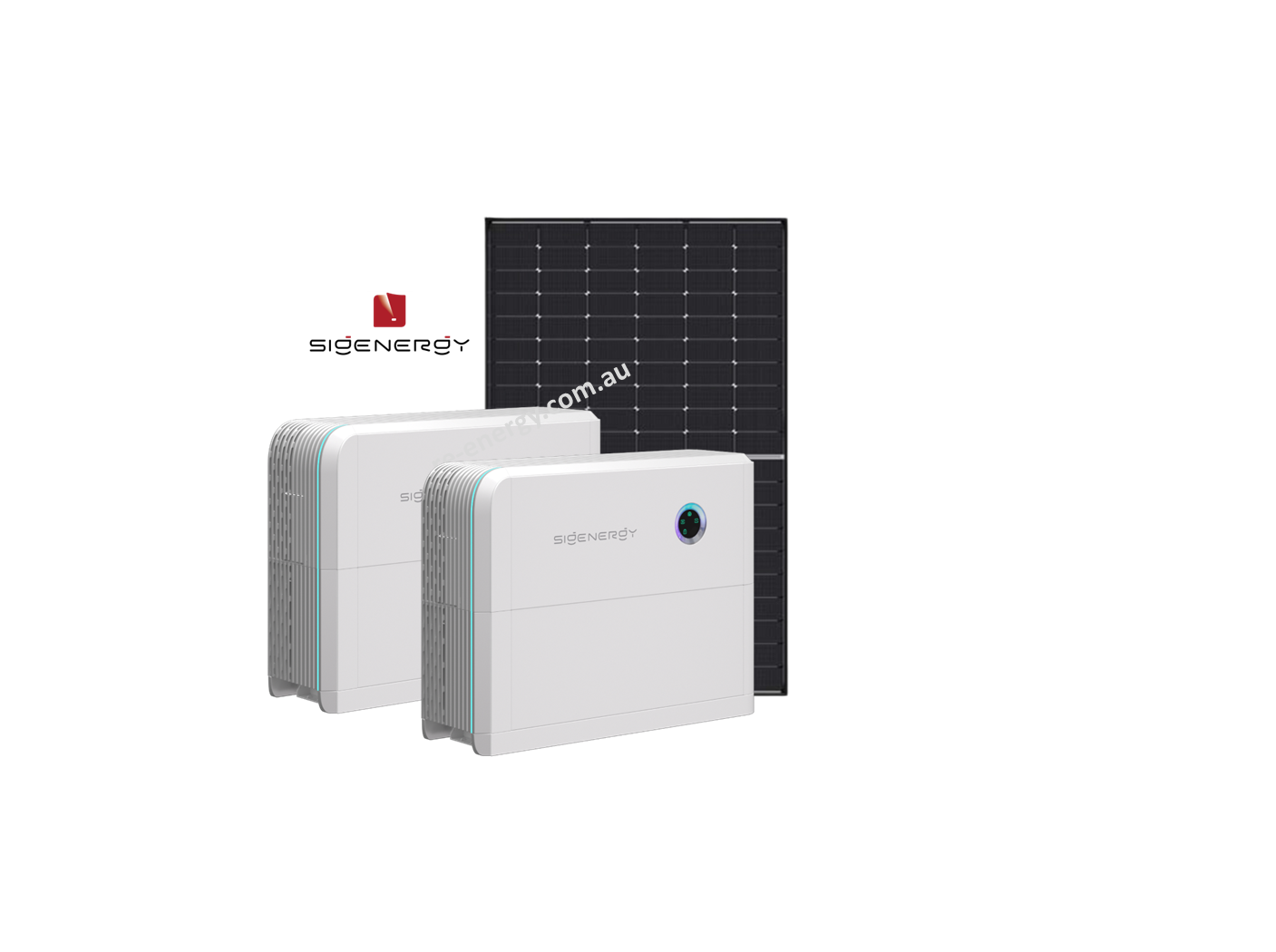 Medium off-grid solar setup with dual Sigenergy inverters, rooftop panels, and 16kWh battery storage on a rural home.